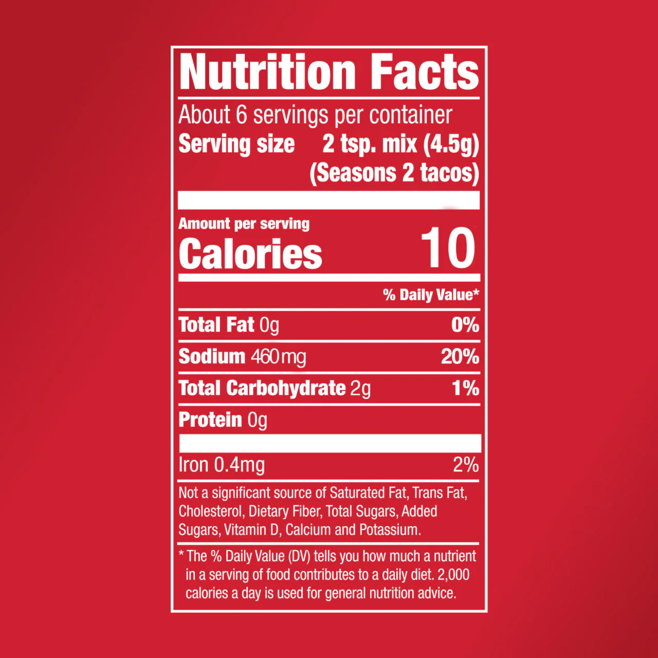 McCormick® Mild Taco Seasoning Mix, 1 oz (6-Pack) - Image 11